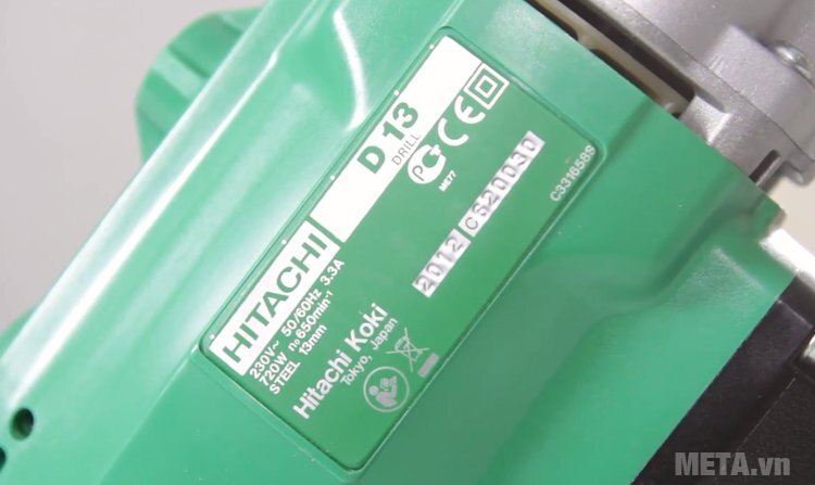 Máy khoan sắt Hitachi D13 720W