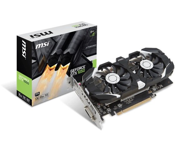 VGA MSI GTX 1050 2GT OC (NVIDIA Geforce/ 2Gb/ DDR5/ 128Bit)