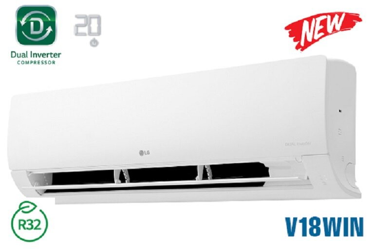 Điều hòa LG Inverter 18000 BTU 1 chiều V18WIN gas R-32