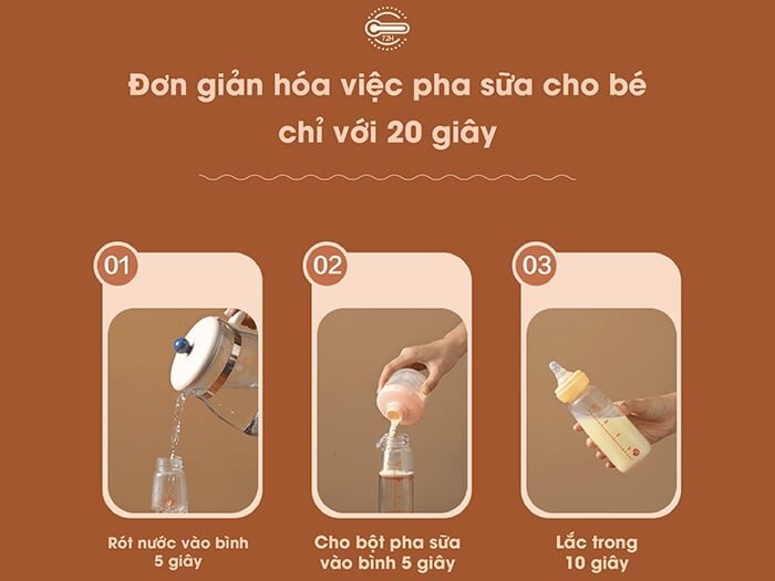 Máy đun và hâm sữa đa năng Bear TNQ-D12D1