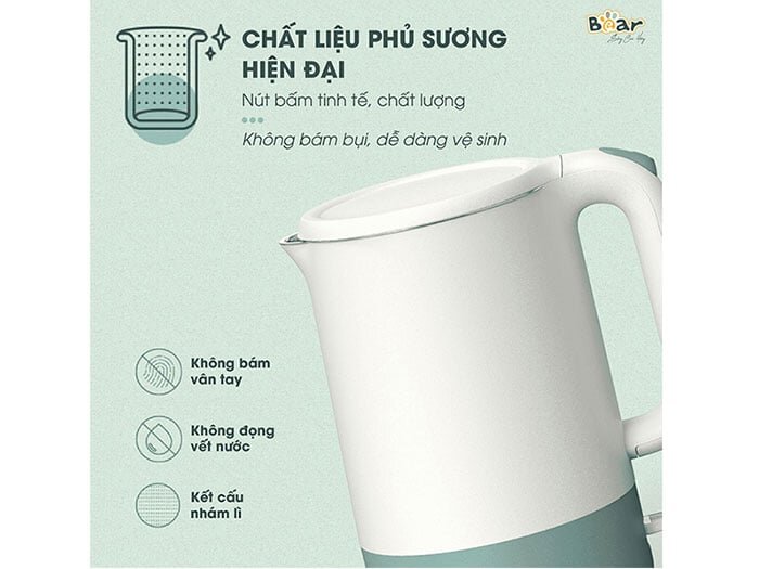 Ấm đun nước Bear ZDH-Q17B1 (1.7 lít)