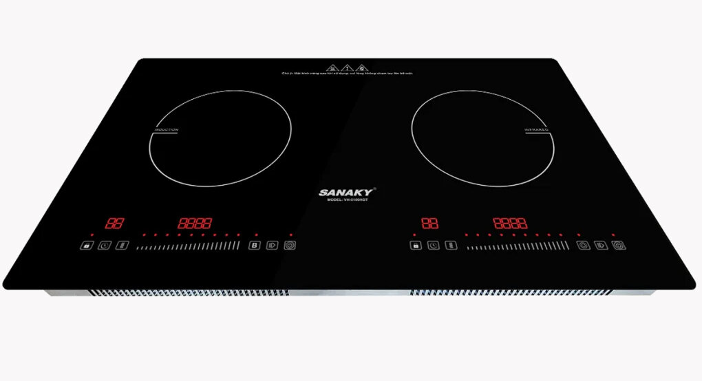 Bếp điện từ - Hồng ngoại Sanaky VH-5100HGT kiểu dáng gọn gàng 