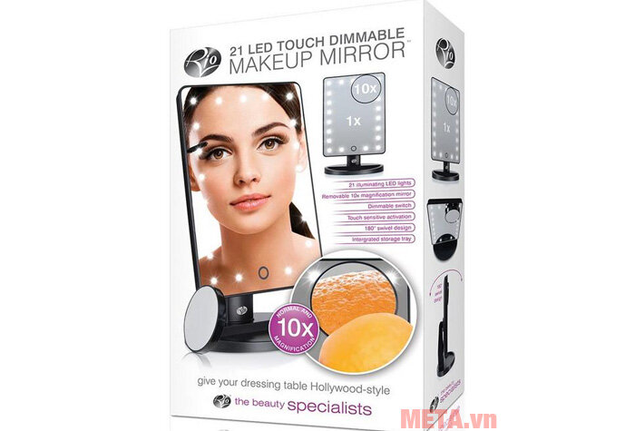 Gương vuông trang điểm đèn LED RIO MMSP