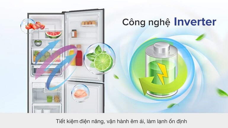 Công nghệ NutriFresh Inverter giúp tủ lạnh Electrolux EBB2802K-H tiết kiệm điện