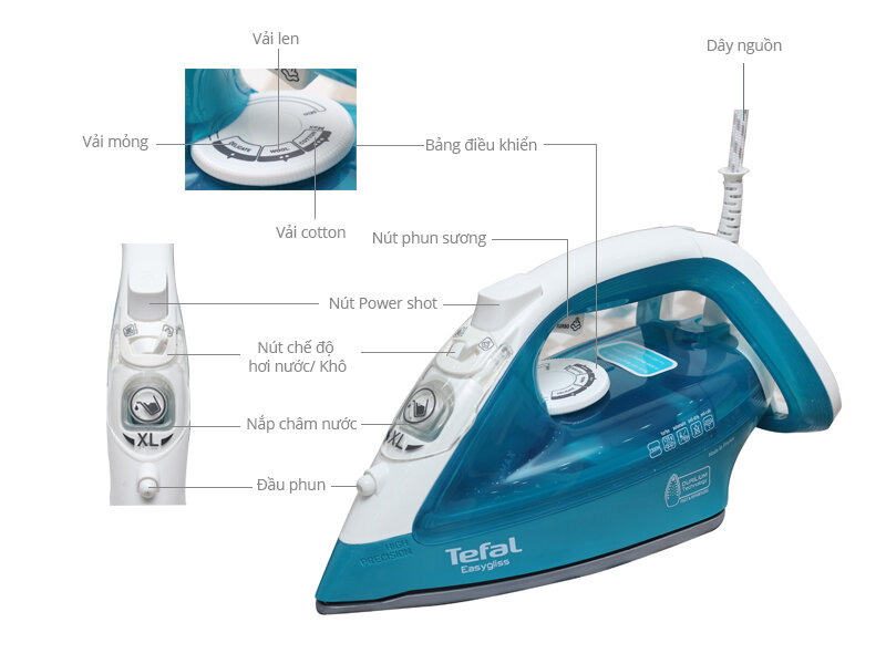 Bàn ủi hơi nước Tefal FV3925