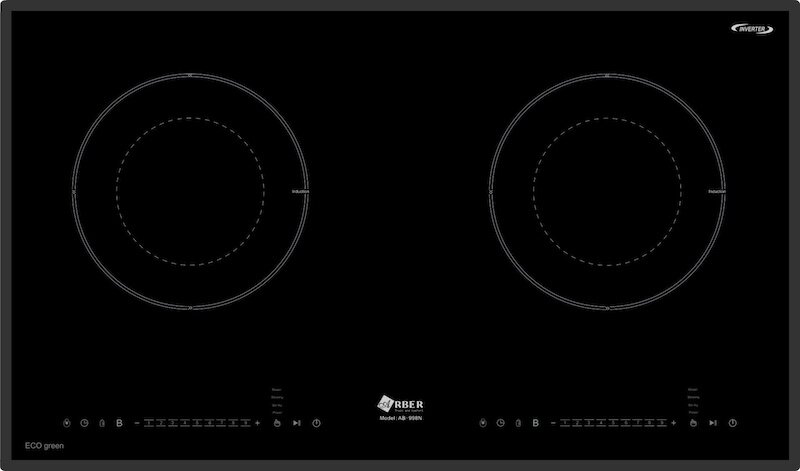 Mặt bếp của Arber AB-998N được làm từ chất liệu gốm thủy tinh Schott Ceran (Đức) cao cấp