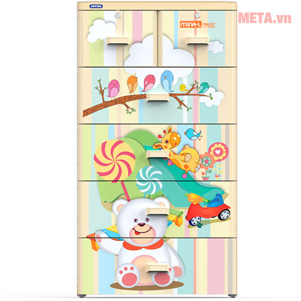 Tủ nhựa Mina-L Duy Tân 5 ngăn