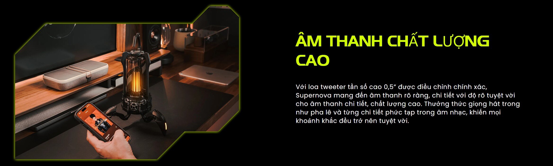 Loa GravaStar SuperNova - Màu đen