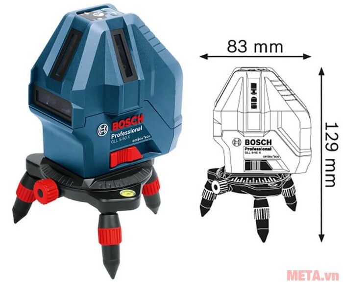 Máy cân mực laser tia Bosch GLL 5-50X