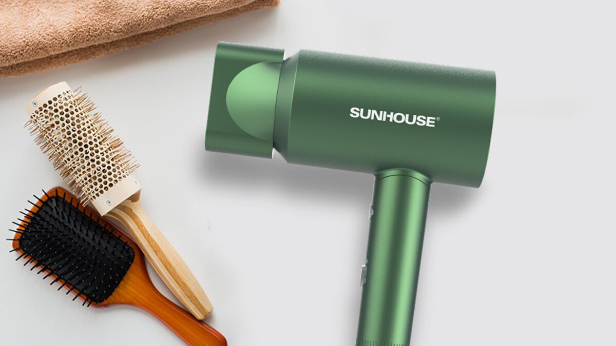 Máy sấy tóc Sunhouse SHD2315B sở hữu thiết kế trẻ trung hiện đại