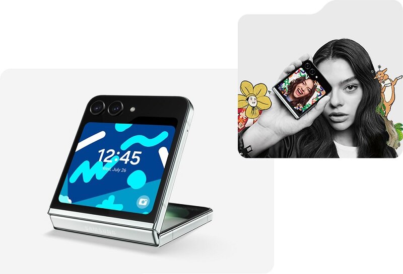 điện thoại samsung galaxy z flip5 256gb màn hình phụ