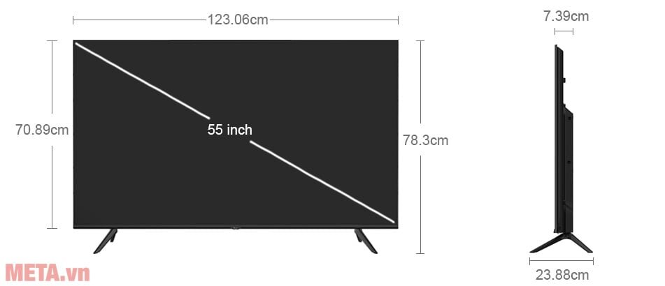 Tivi Casper 4K 55 inch 55UGA610