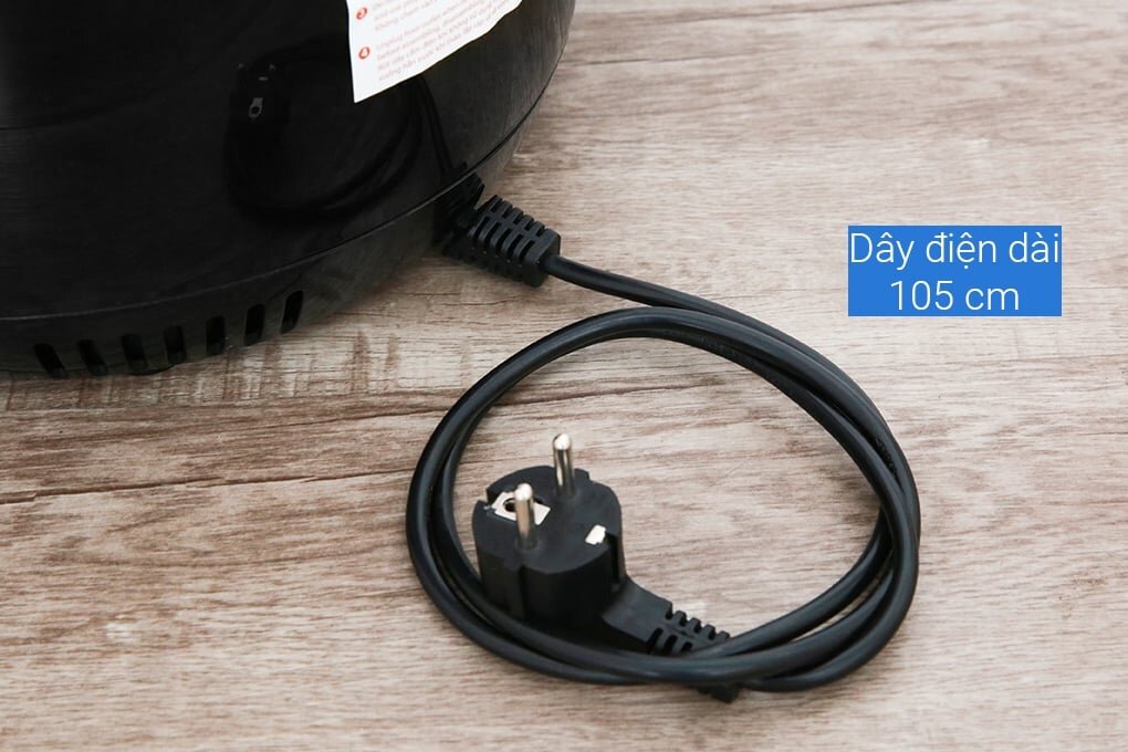 Dây điện dài 105cm của nồi chiên không dầu Bluestone AFB-5870 