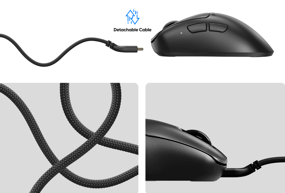 Chuột có dây Pulsar Xlite Wired Medium White 8