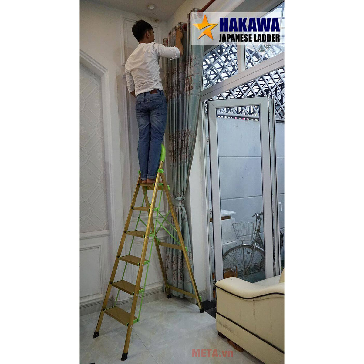 Thang nhôm ghế Hakawa HK-006