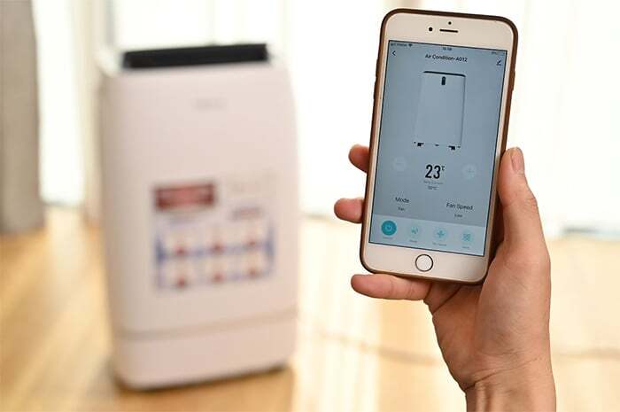 Điều khiển qua ứng dụng Máy lạnh di động FujiHome PAC12