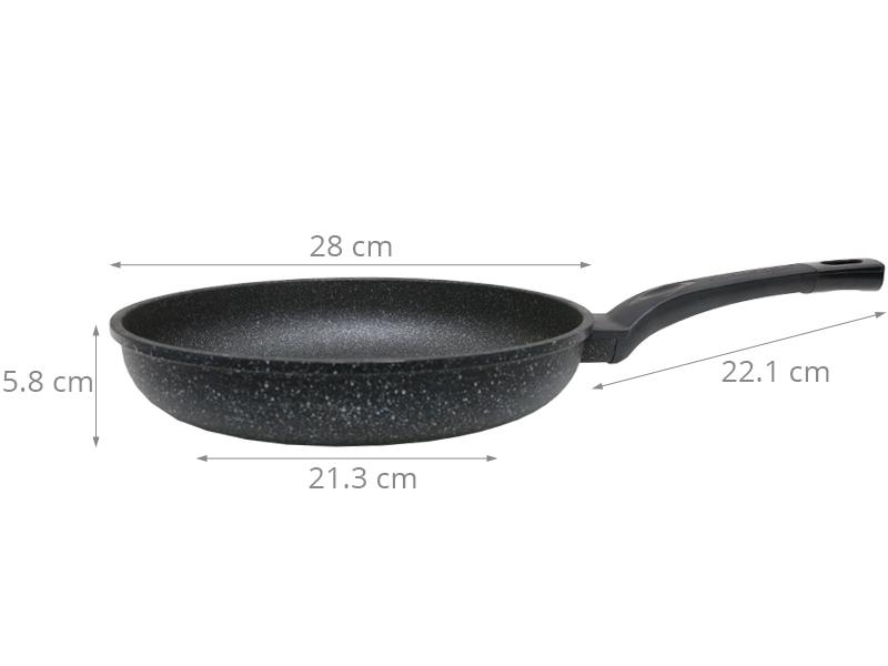 Chảo nhôm chống dính đá hoa cương 28 cm Sunhouse SBD28 Chảo nhôm chống dính đá hoa cương 28 cm Sunhouse SBD28