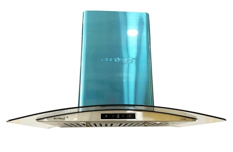 Máy hút mùi Eurosun EH-70K26S sở hữu thiết kế kính cong tinh tế