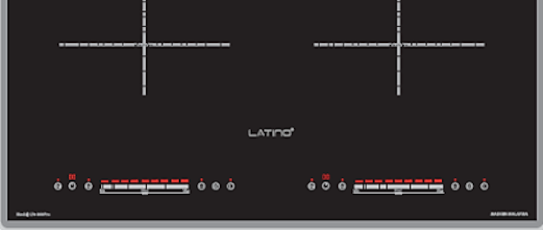 Bếp từ Latino sử dụng bảng điều khiển cảm ứng dạng Slider linh hoạt: