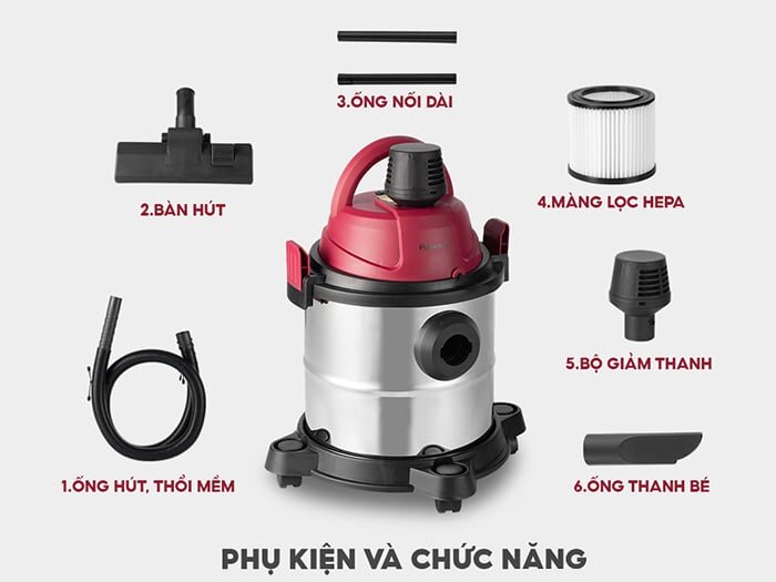 Bộ sản phẩm máy hút bụi 