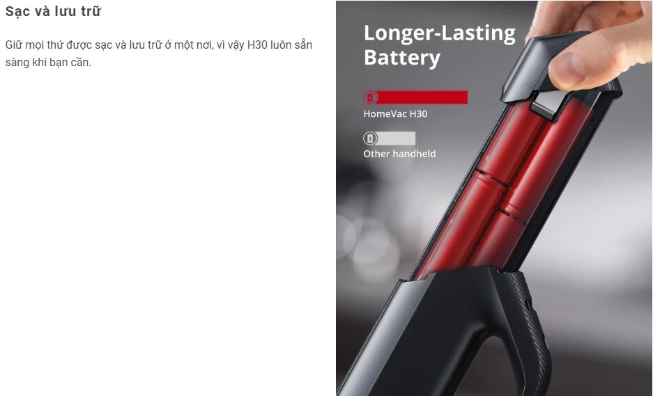 Máy hút bụi cầm tay Anker Eufy HomeVac H30 Infinity - T2522 - Màu đen