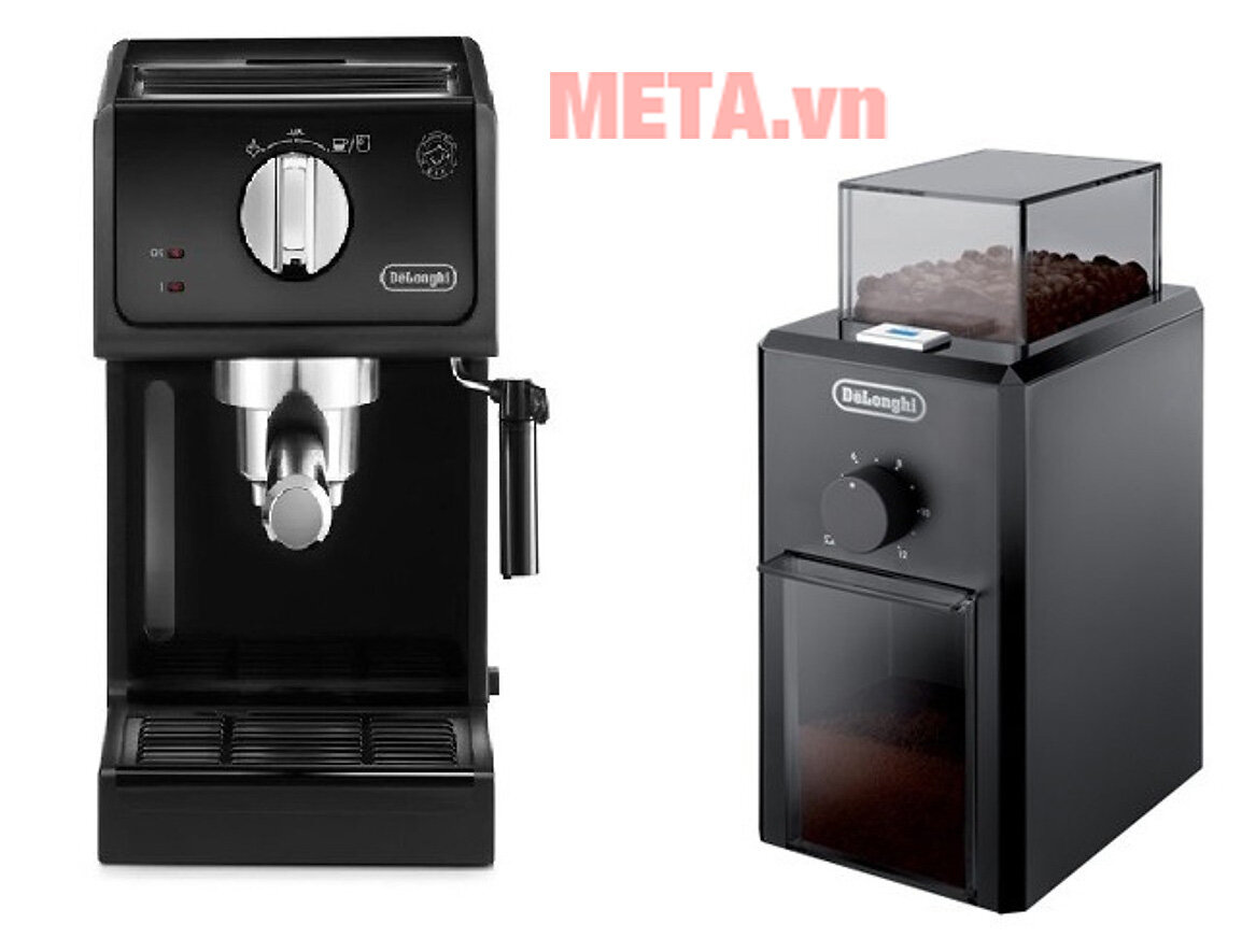 Combo máy pha cà phê Delonghi ECP31.21 và máy xay cà phê Delonghi KG79