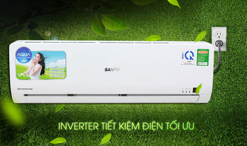 Máy lạnh Sanyo Inverter 1 HP SAP-KCRV9WGS