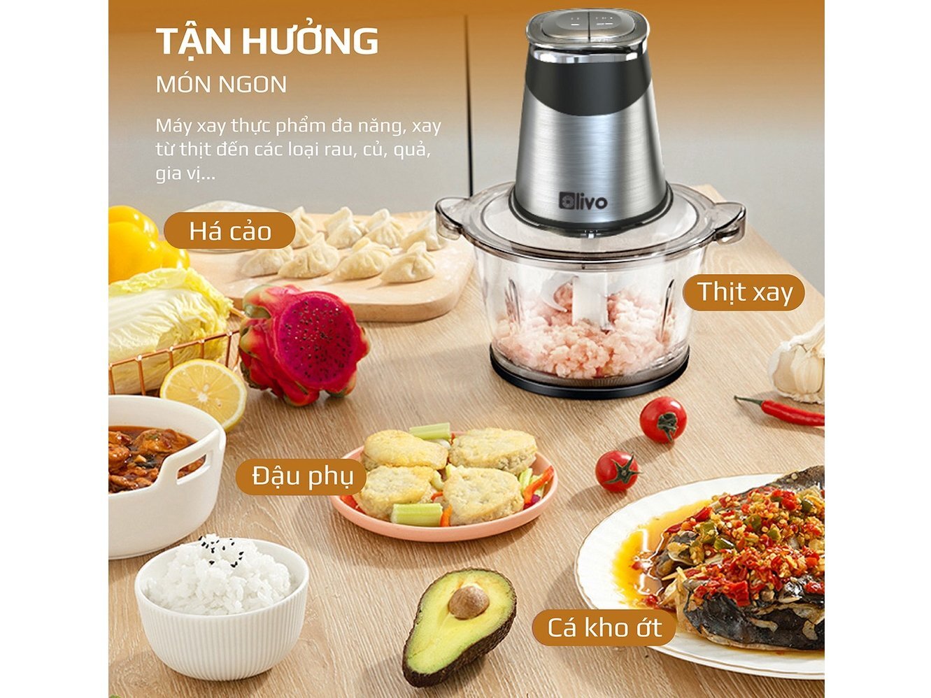 Máy xay thịt Olivo  