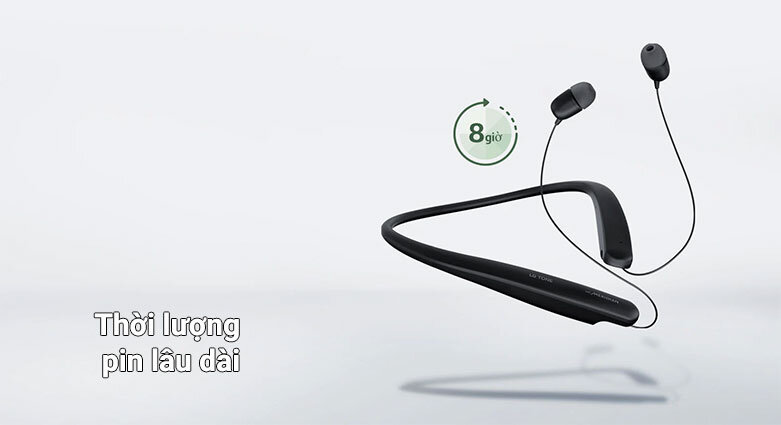 Tai nghe Bluetooth LG HBS-SL5 (Đen) |  Thời lượng pin lâu