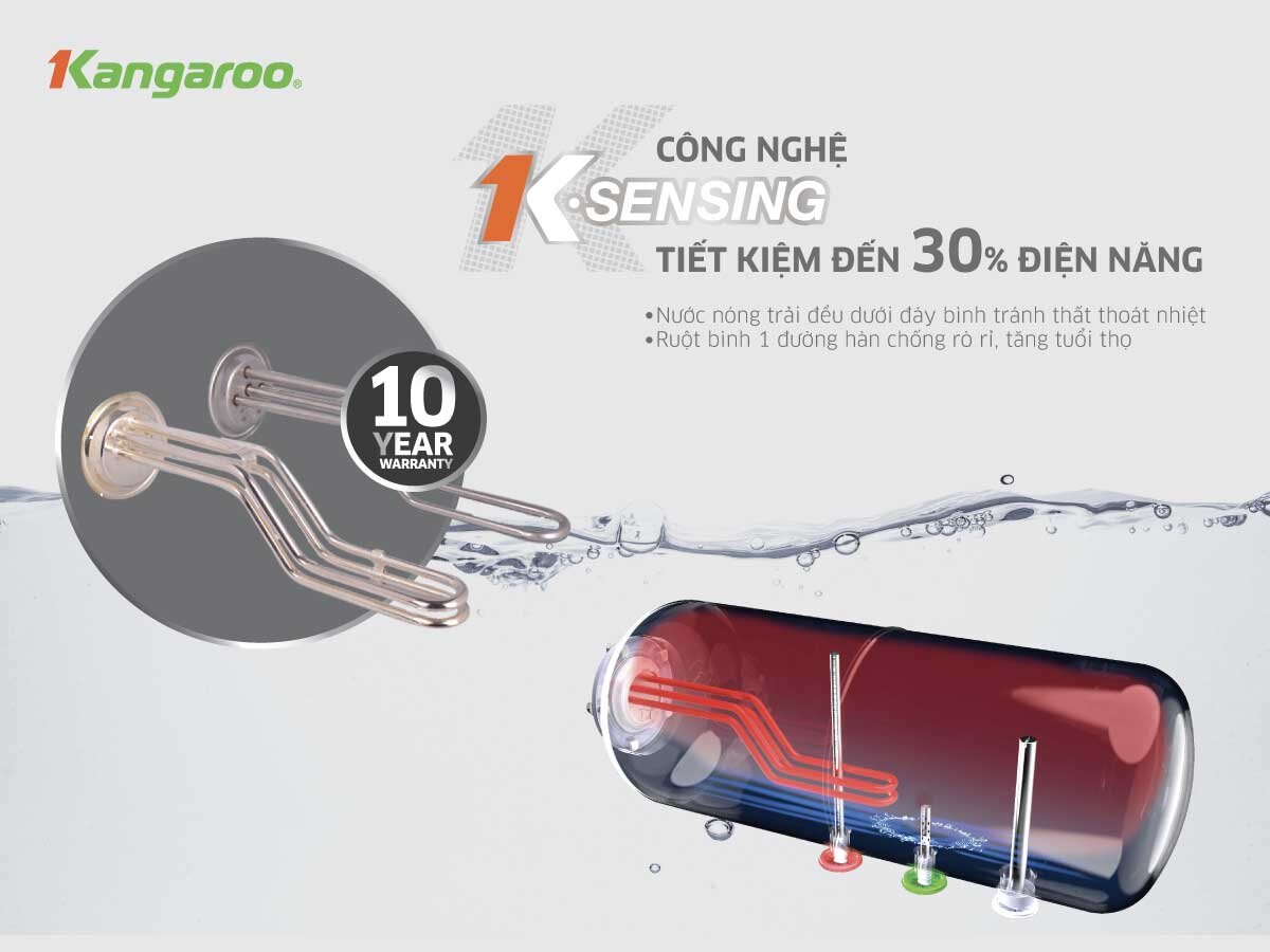 Kangaroo KG79A2 ứng dụng công nghệ K-Sensing tiết kiệm điện lên đến 30%