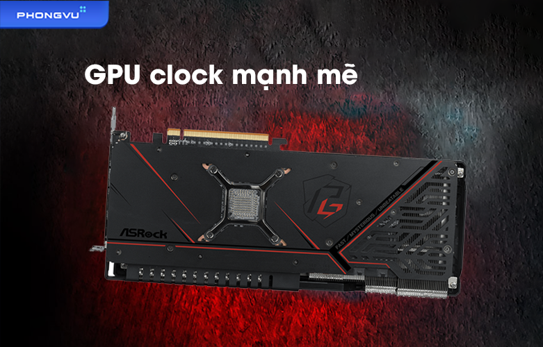 Card màn hình ASROCK RX 6700 XT Phantom Gaming D | GPU clock mạnh mẽ
