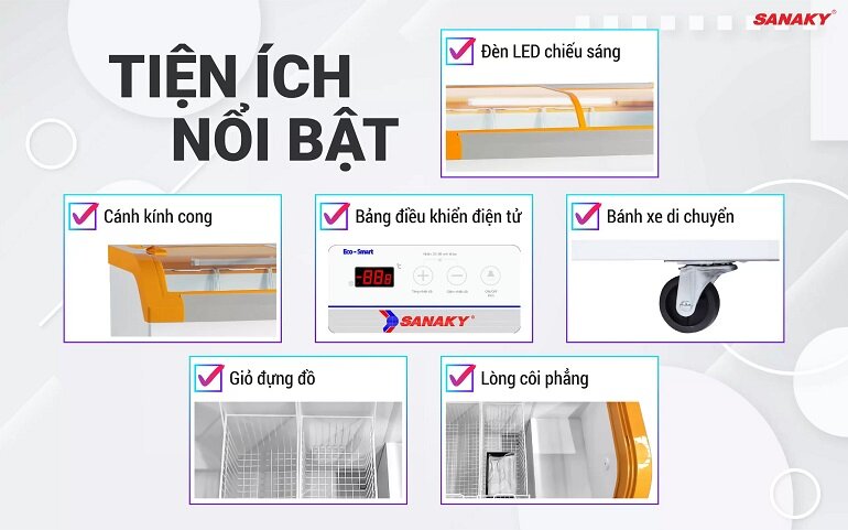 Tủ đông Sanaky 1 ngăn 750 lít VH-1099KA