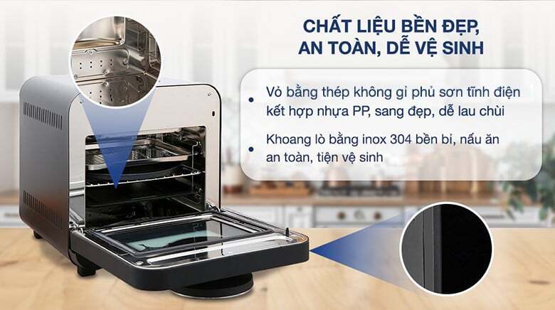 Nồi chiên hấp Kalite Steam Star làm từ chất liệu cao cấp Nồi chiên hấp Kalite Steam Star làm từ chất liệu cao cấp