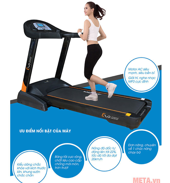 Máy chạy bộ điện Mofit EVO3000 (MHT-V5)