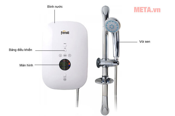 Bình tắm trực tiếp Ferroli DIVO SDP