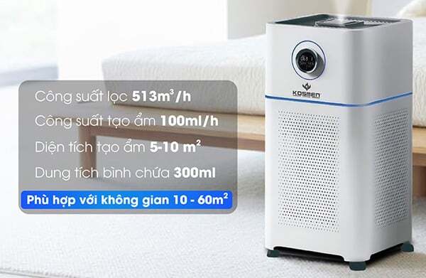 Máy lọc không khí bù ẩm Kosmen KM-A65 Kosmen KM-A65