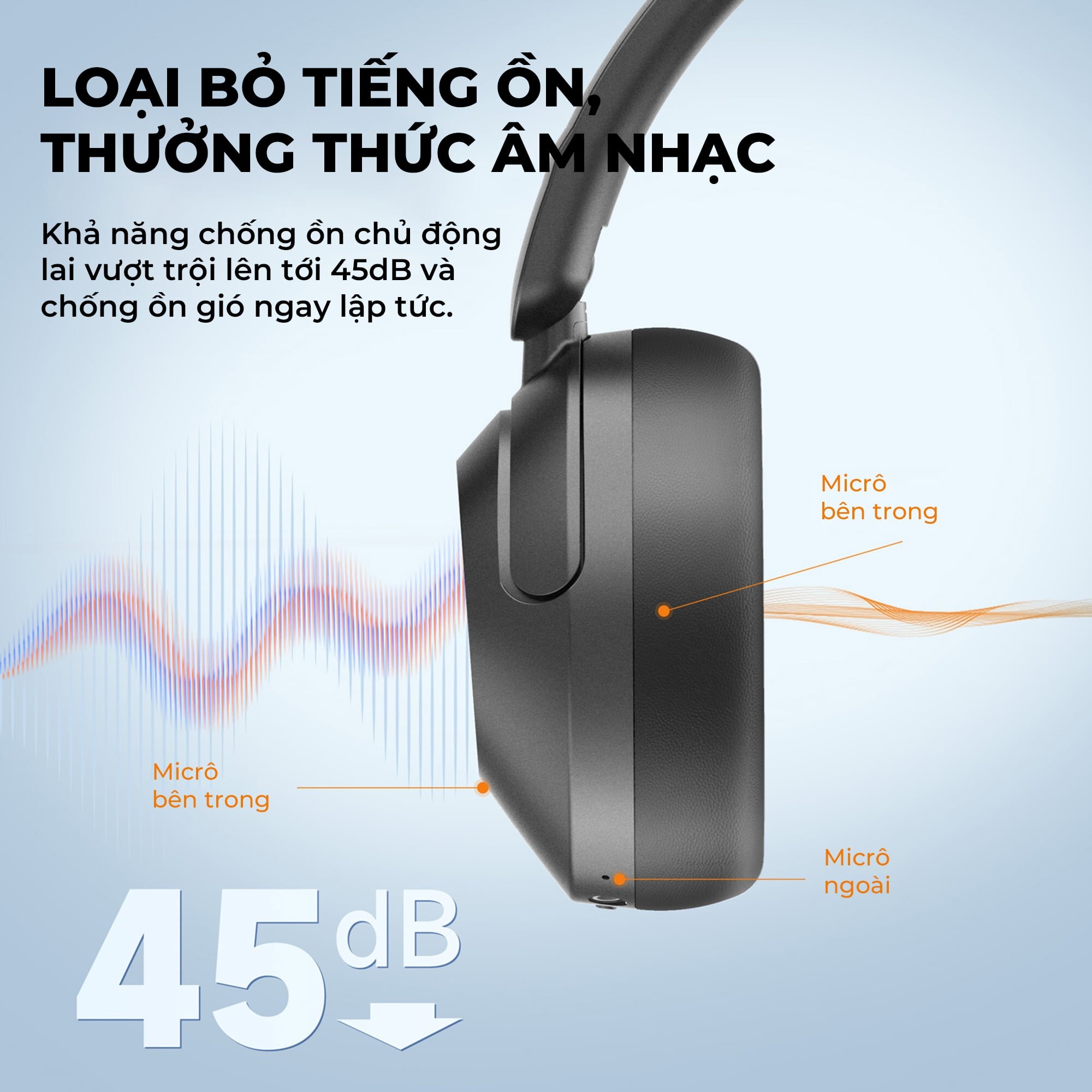 Tai nghe Bluetooth chụp tai Earfun Wave Pro 1