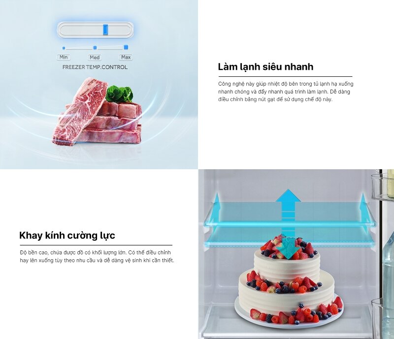 Tủ lạnh Aqua Inverter 318 lít AQR-T385FA(SL)