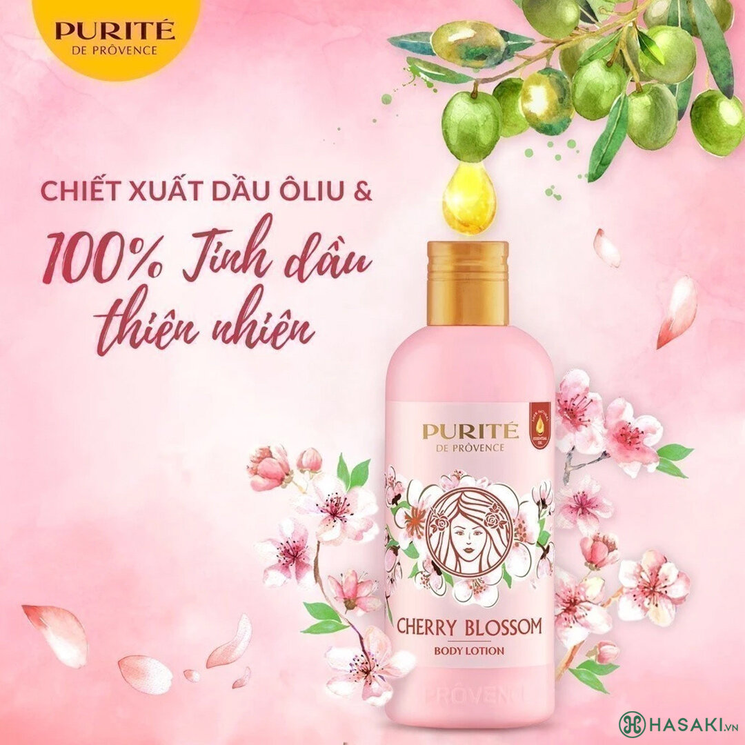 Sữa Dưỡng Thể Purité Cherry Blossom Brightening Lotion Sáng Mịn Da Hương Hoa Anh Đào