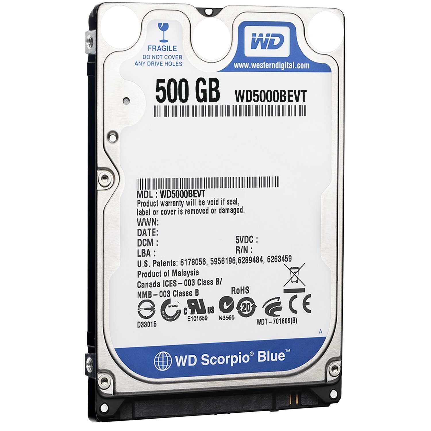 Ổ cứng MTXT Western Digital Western Scorpio Blue 500Gb SATA3