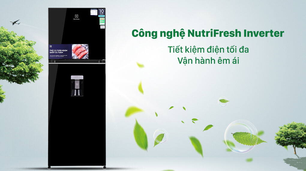 Tủ lạnh Electrolux Inverter 312 lít ETB3440K-H - Tiết kiệm điện