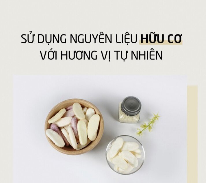 Bánh gạo hữu cơ Mom's Choice vị bí đỏ 6m+ sử dụng nguyên liệu hữu cơ