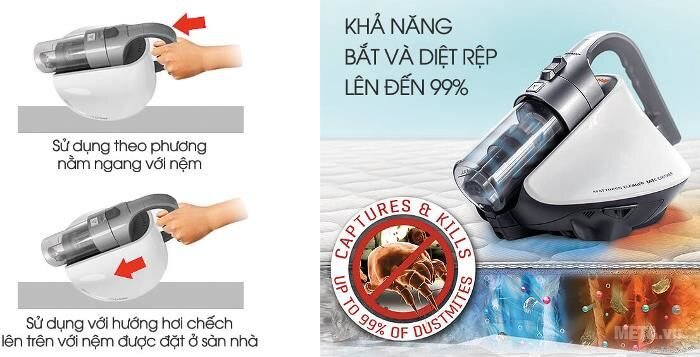 Máy hút bụi nệm và bắt rệp Sharp EC-HX100