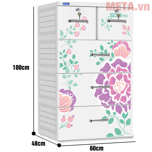 Tủ nhựa Mina Duy Tân 4 ngăn