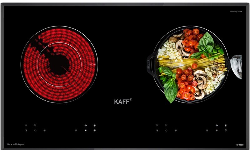Bếp từ hồng ngoại âm 2 vùng nấu Kaff KF-179IC