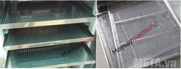 Máy sấy thực phẩm công nghiệp Mactech TS2000 có khay bằng inox