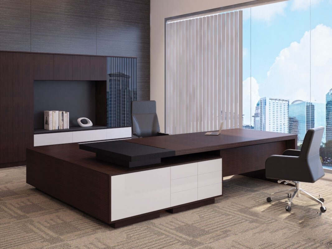 Bộ bàn giám đốc Fami Lufa E02-D2423L-R Bộ bàn giám đốc Fami Lufa E02-D2423L-R