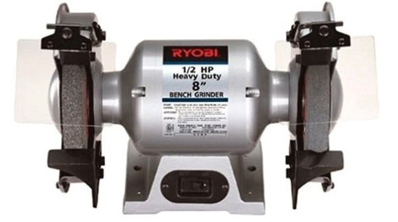 Máy mài hai đá Ryobi BG-800 là loại máy để bàn có kết cấu chắc chắn, bền bỉ Máy mài hai đá Ryobi BG-800