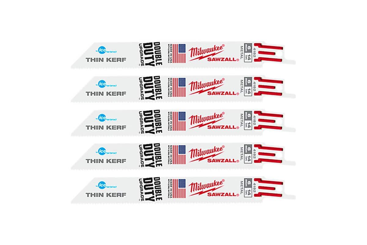 Bộ 5 lưỡi cưa kiếm sắt TORCH mỏng T14-152.4mm Milwaukee 48-00-4182