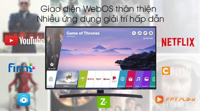 Smart Tivi LED LG 49 inch 49UM7400PTA , 4K UHD, HDR